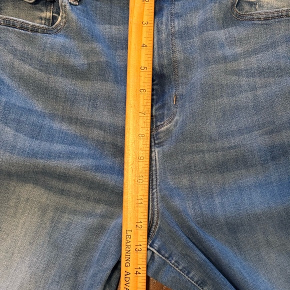 American Eagle Super High Rise Flare Jeans Womens 14 X Long Blue Denim - Picture 8 of 9